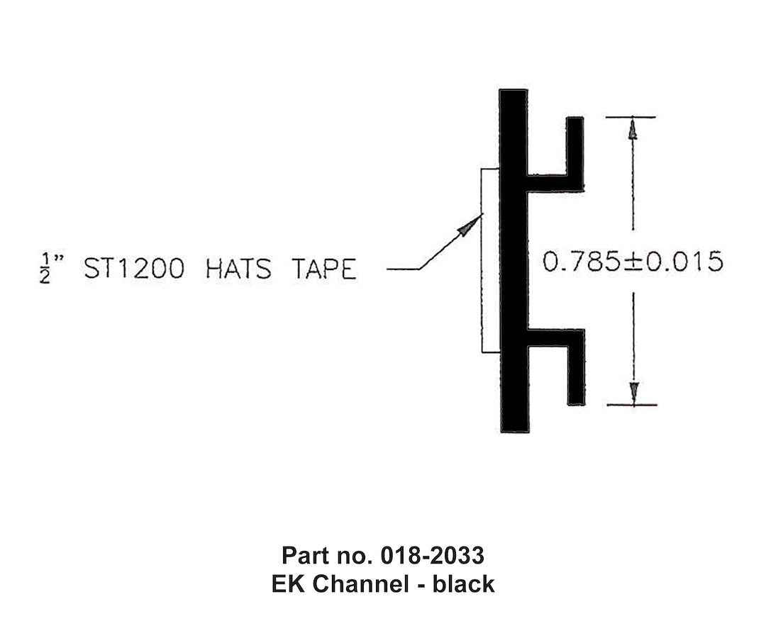 AP Products 018-2033 EK Base Slide-Out Seal - 50 ft, Black