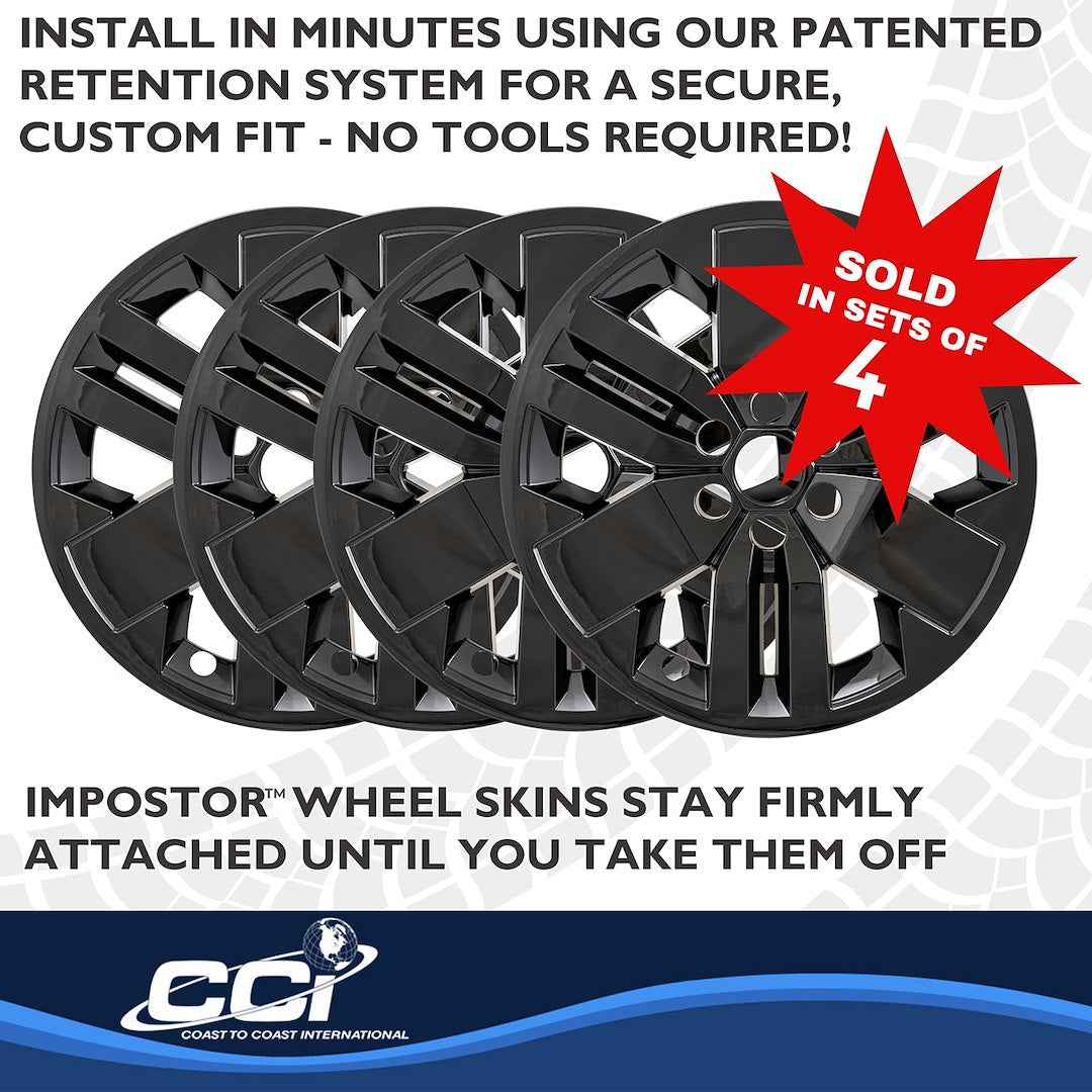 Coast To Coast IMP529BLK Black 17-Inch Wheel Skins, No Caps