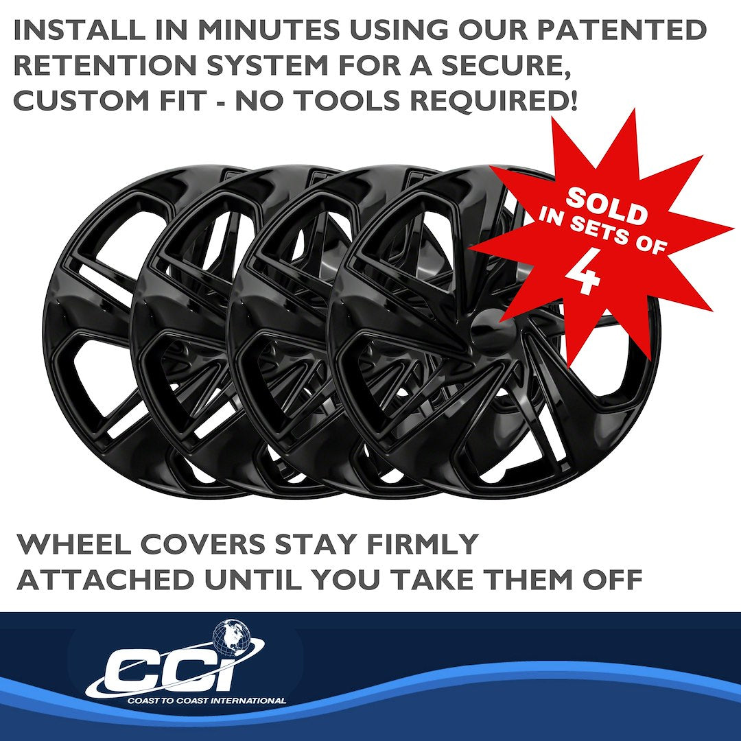 Coast To Coast 54116BLK Civic Black Double-Spoke Covers - image 5