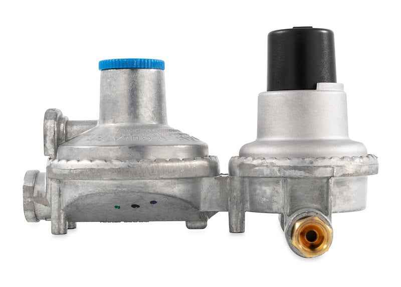 Camco 59002 RV Auto Changeover Propane Regulator – Two-Stage Horizontal Mount