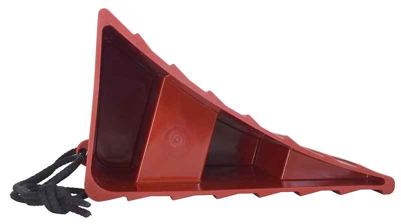 Valterra A10-0908 Wheel Chock – Red Plastic 7 Inch Single