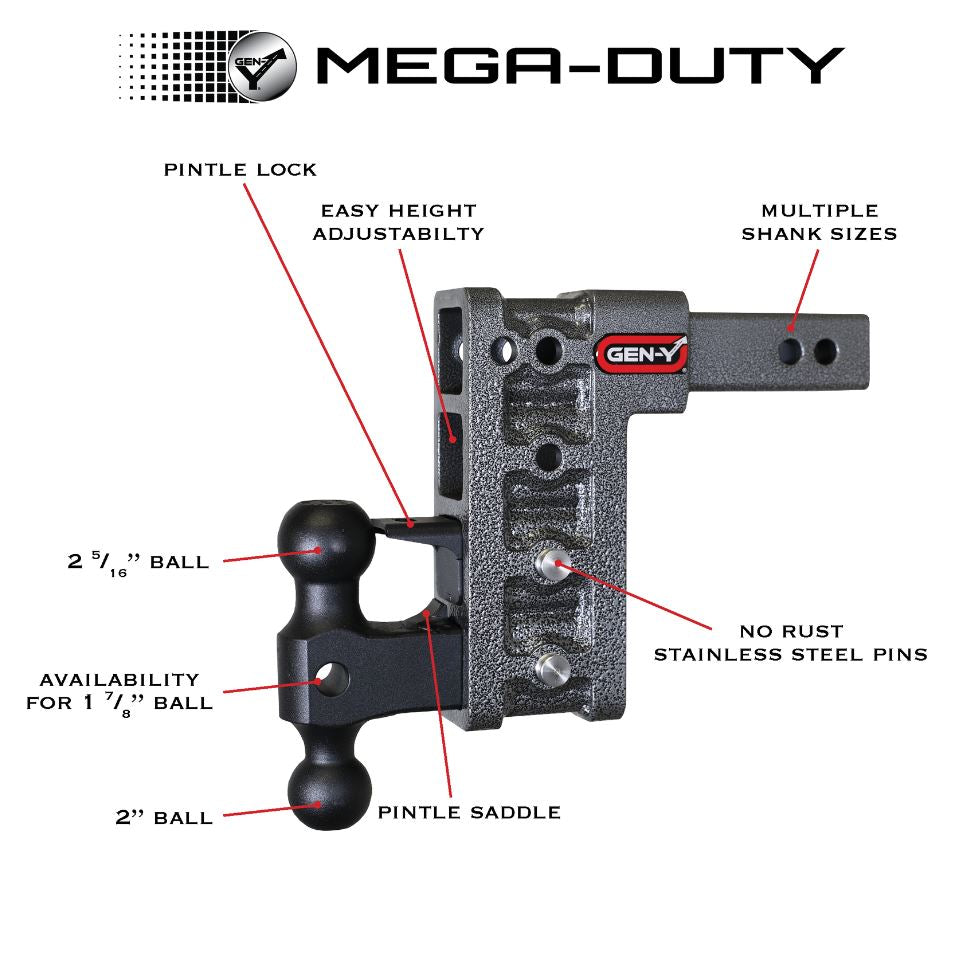 Gen-Y Hitch Gh-224 Trailer Hitch Ball Mount - image 2