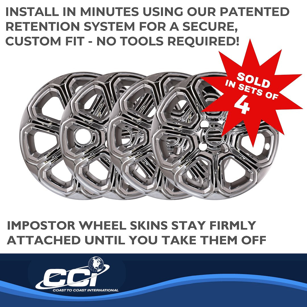 Coast To Coast IMP456X Chrome EcoSport Impostor Wheel Skins - image 4