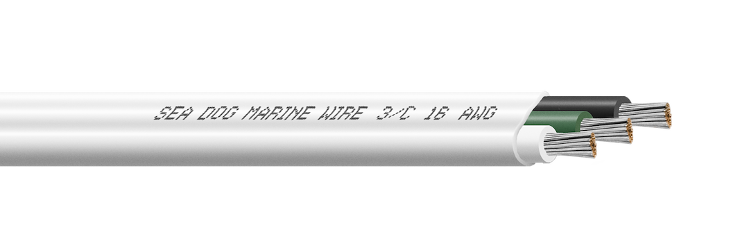 Sea Dog 8016302 16-3 AWG Triplex Wire, 100 ft