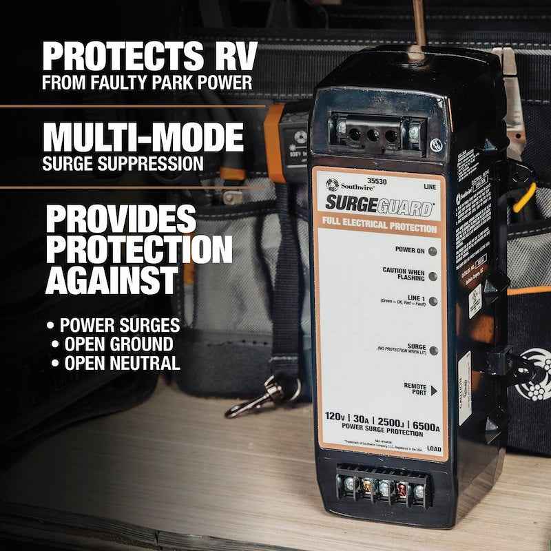 Surge Guard 30 Amp Hardwired RV Surge Protector – Automatic