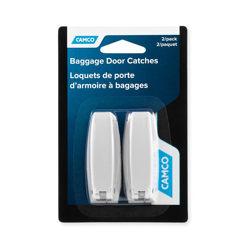 Camco 44173 RV Baggage Door Catches – C-Clip Style, (Pack of 2)