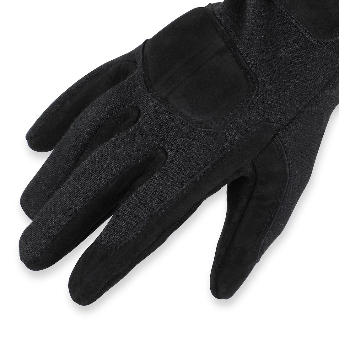 Racequip 355003 Two-Layer Black Racing Gloves, Medium