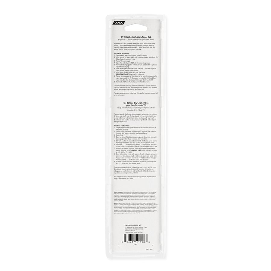 Camco 11593 Water Heater Anode Rod - image 8