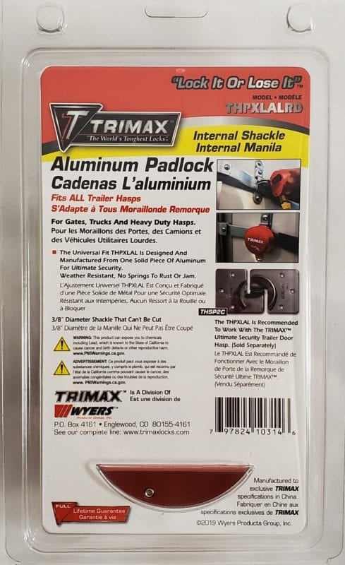 Trimax Locks Thpxlalrd Padlock - image 3