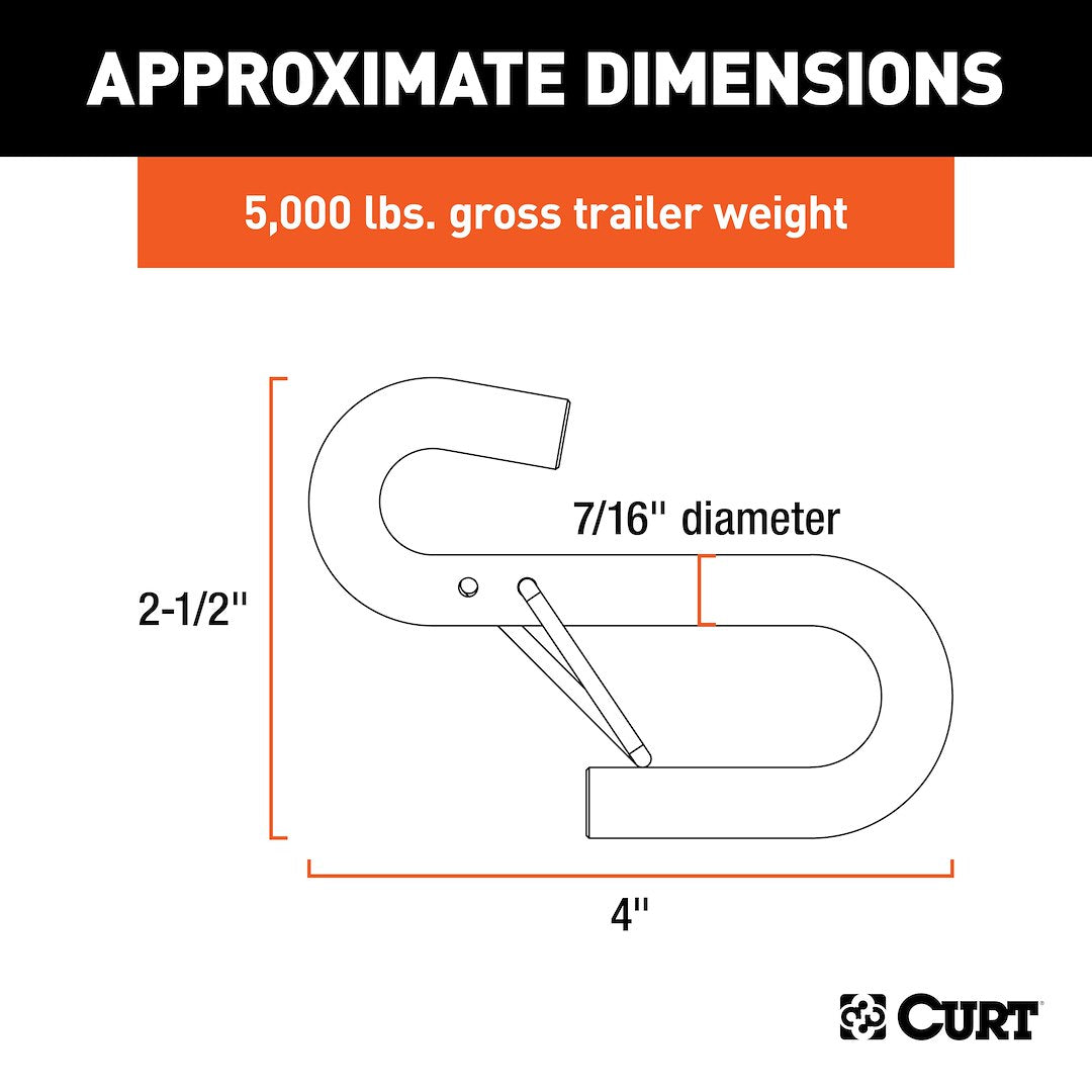 CURT Trailer Safety Chain Hook (81820)