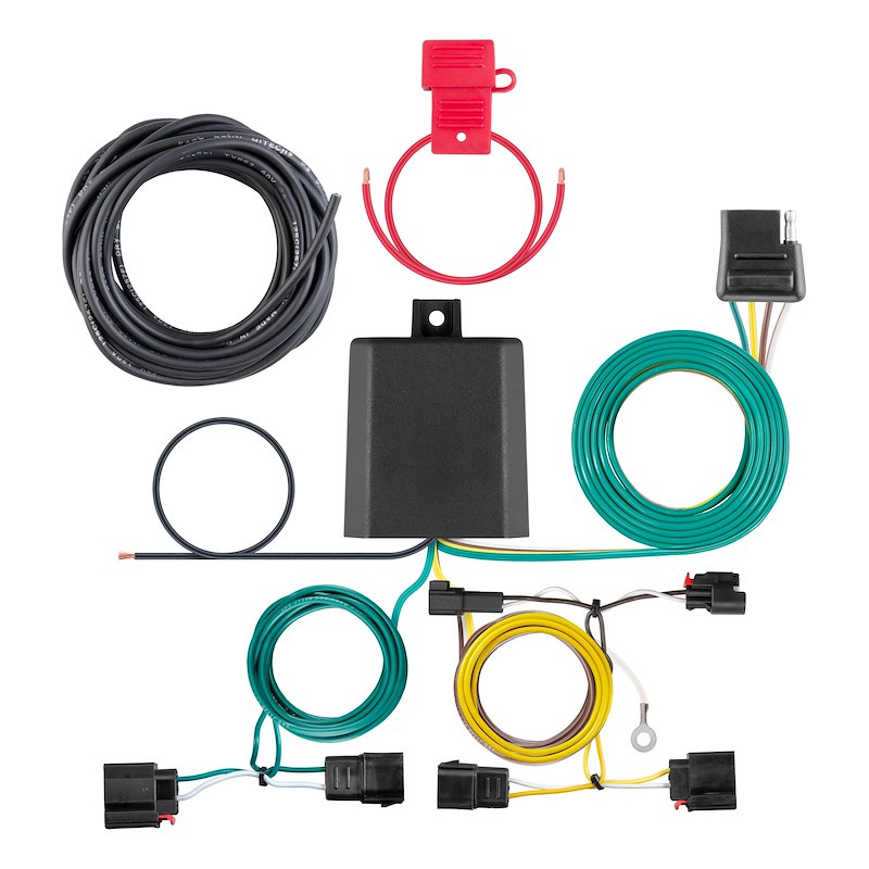 CURT 56426 4-Way Flat Trailer Wiring Harness for 2014–2020 Jeep Grand Cherokee