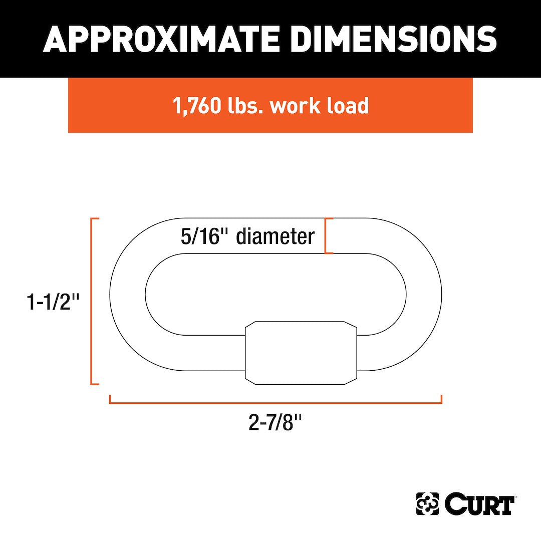 CURT Trailer Safety Chain Quick Link (82903)