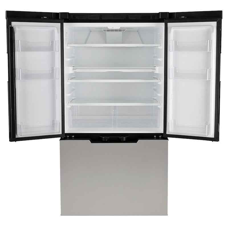 Norcold N15DCIMSS, 15 Cu Ft., 3-Door RV Refrigerator With Freezer & Ice Maker 12V DC