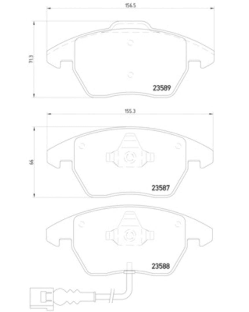 Hella Pagid 355010581 Low-Metallic Disc Brake Pad Set