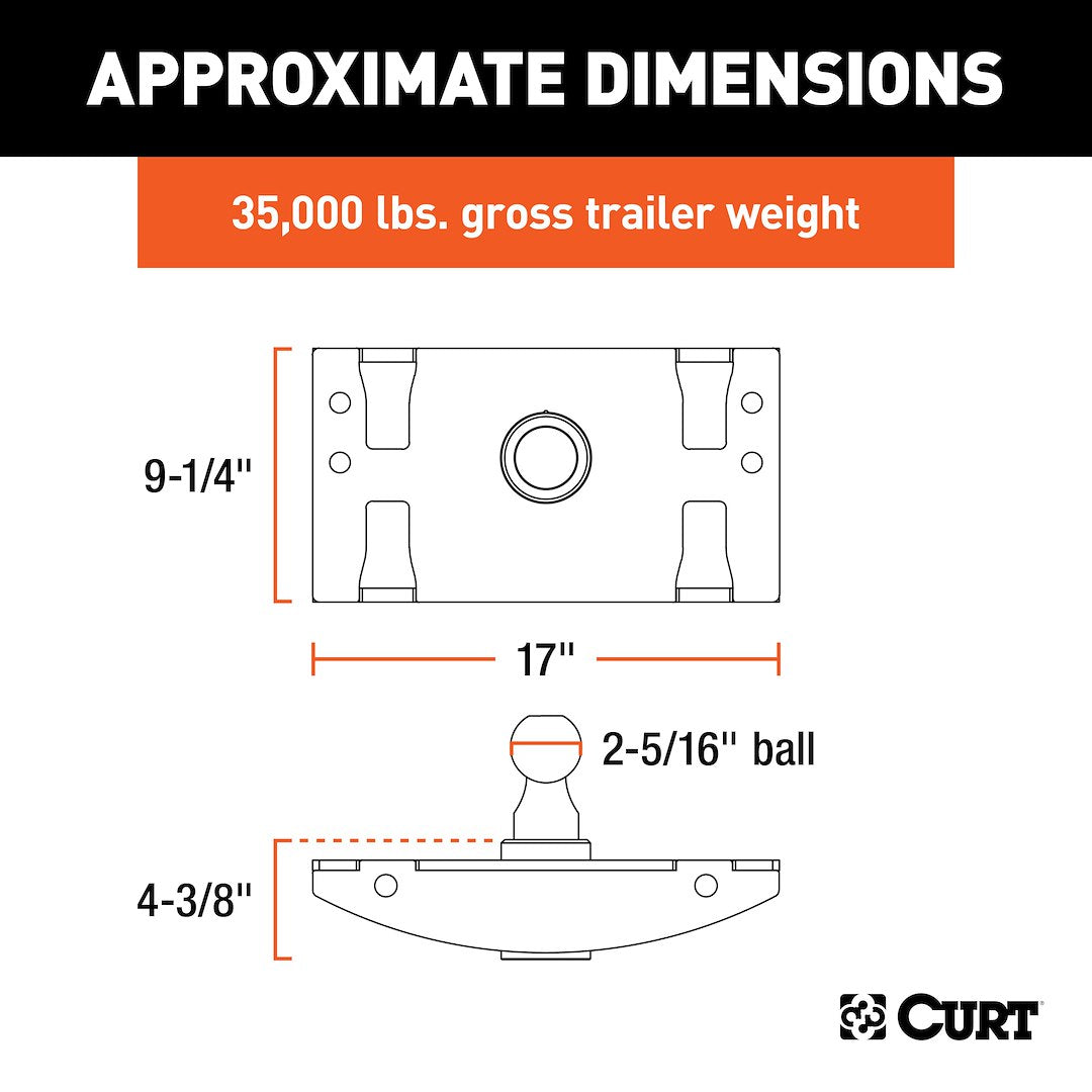 Curt 60633 Gooseneck Trailer Hitch - image 6