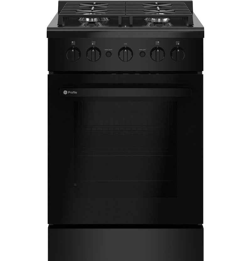 GE Profile PLS624DTBB RV Propane Range 24" 4 Burner with Oven – Black
