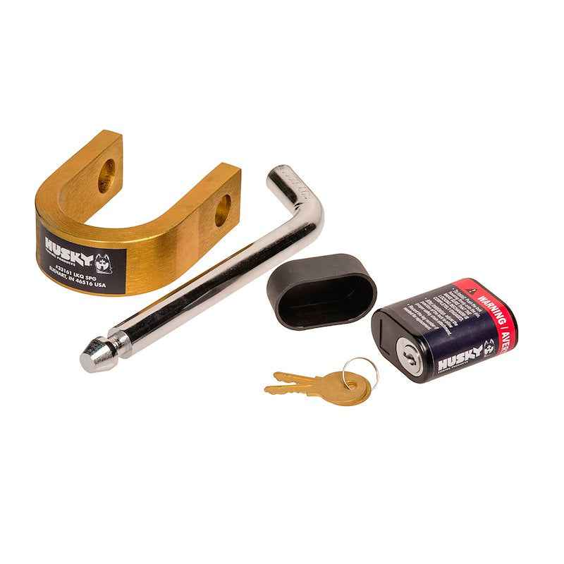 Husky Towing 33161 Fifth Wheel King Pin Lock – 2 Inch Coupler with Padlock