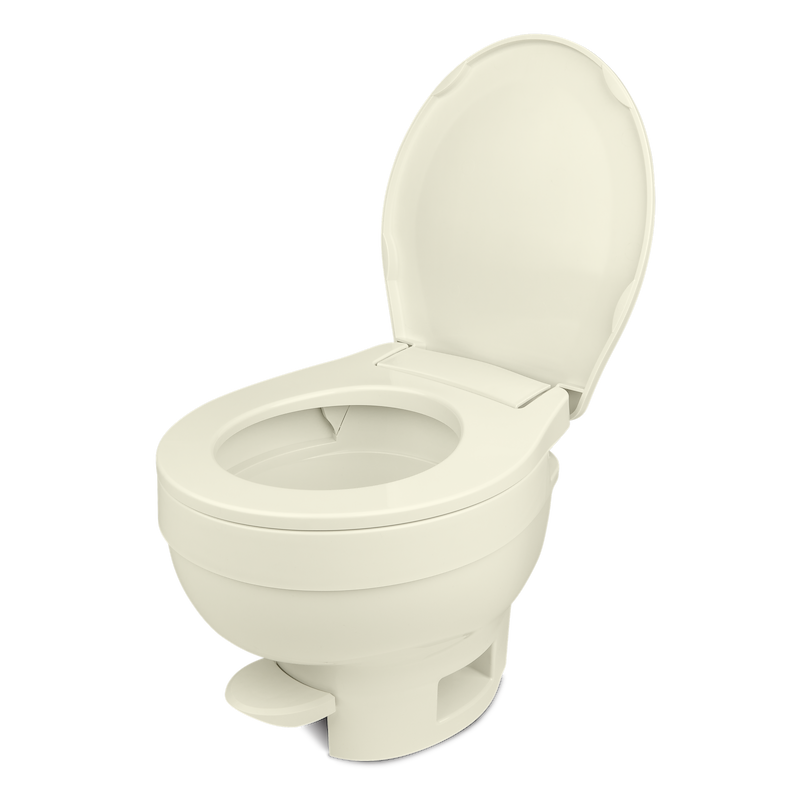 Thetford Aqua-Magic VI Low Profile RV Toilet – Pedal Flush, Parchment 31834