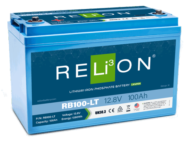 RELiON Lithium Battery RB100-LT Group 31 12V 100Ah Cold Weather Deep Cycle