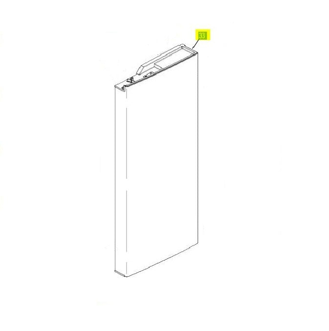 GE WR78X38527 Lower Refrigerator Door – Fits GWE19JYLFS