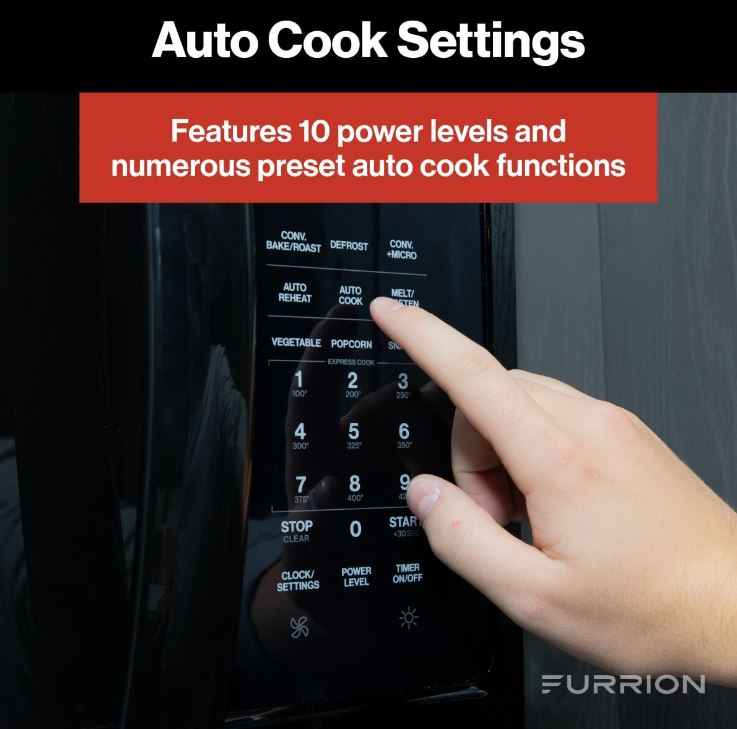 Furrion FMCM15A-SS Gen2 Over-The-Range Convection Microwave Oven 1.5 Cu Ft