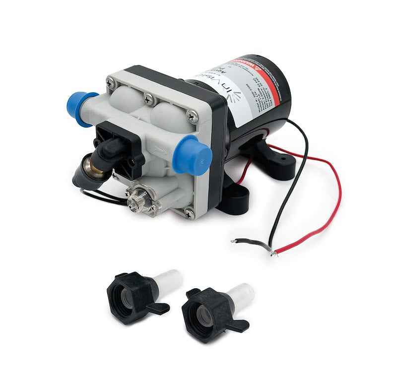 Invision 12V RV Fresh Water Pump 3.5 GPM Self-Priming 55 PSI 320-2200