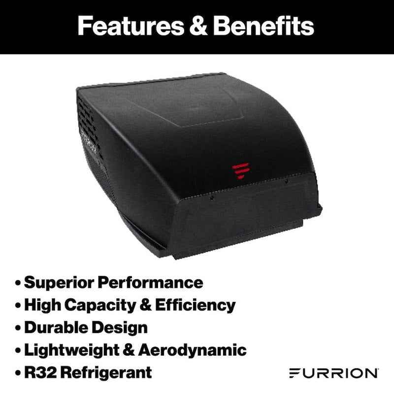 Furrion Chill HE Rooftop RV A/C 15000 BTU Black FACR15HESA2-BL-AM