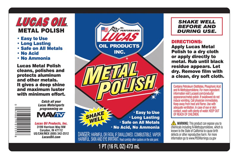 Lucas Oil 10155 Metal Polish