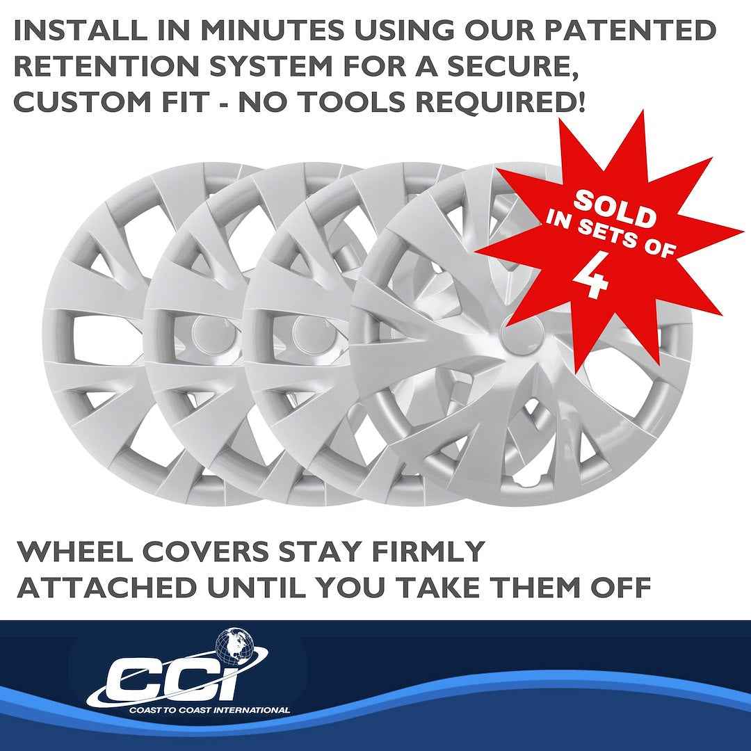 Coast To Coast 53315S Yaris Silver Y-Spoke Covers