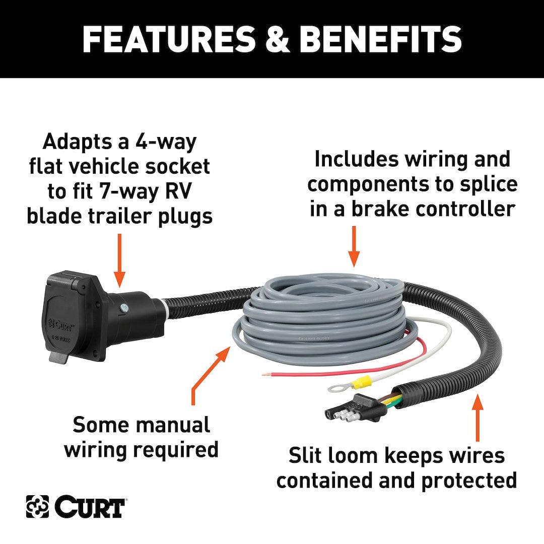 Curt 57186 Trailer Wiring Connector Adapter - image 3