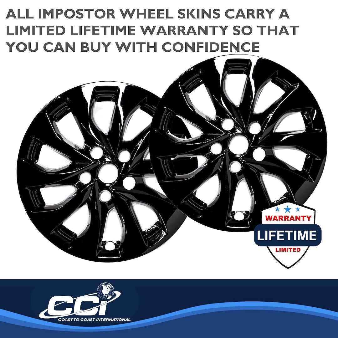 Coast To Coast IMP465BLK Sentra Black 16-Inch Wheel Skins