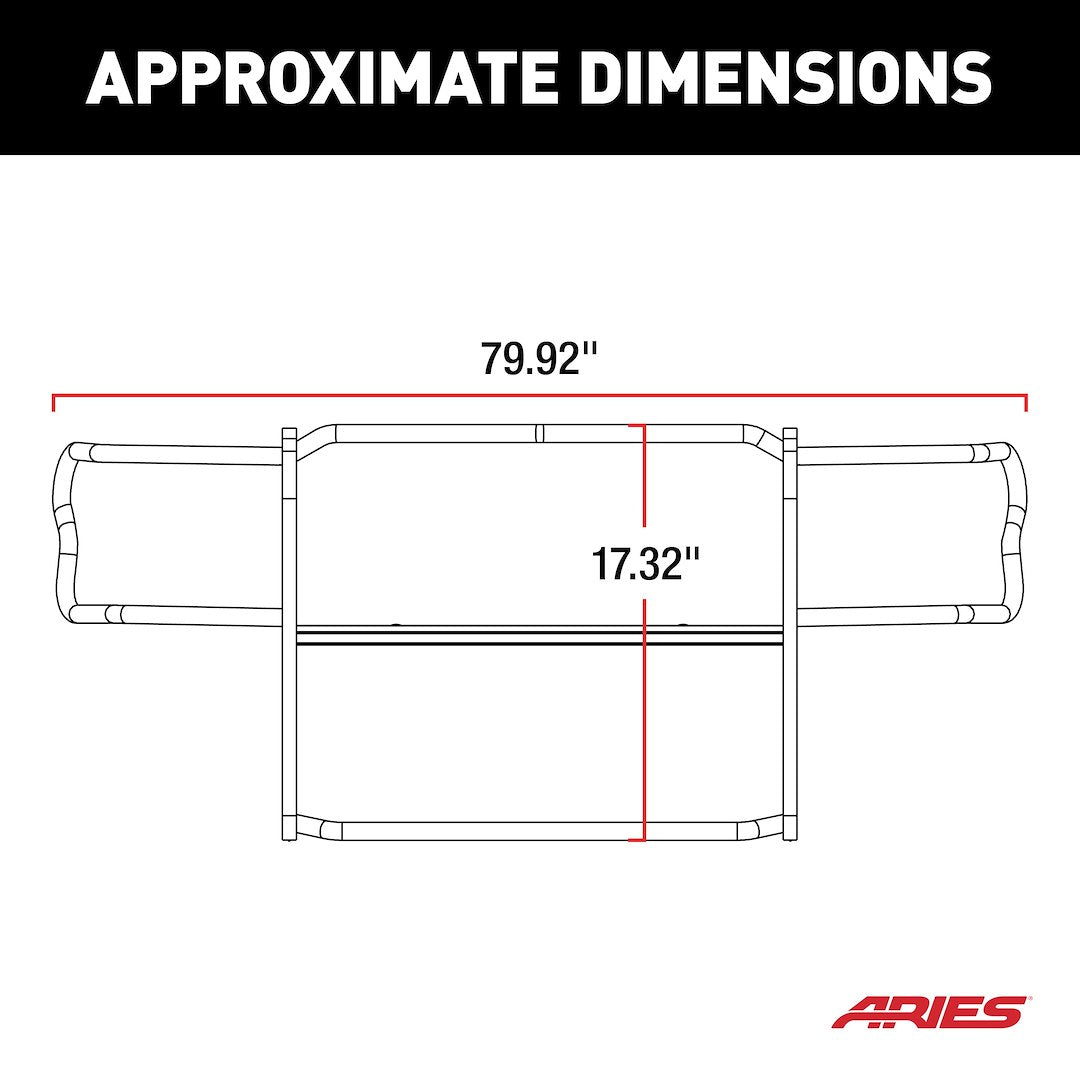Aries Steel Grille Guard 4076 - image 4
