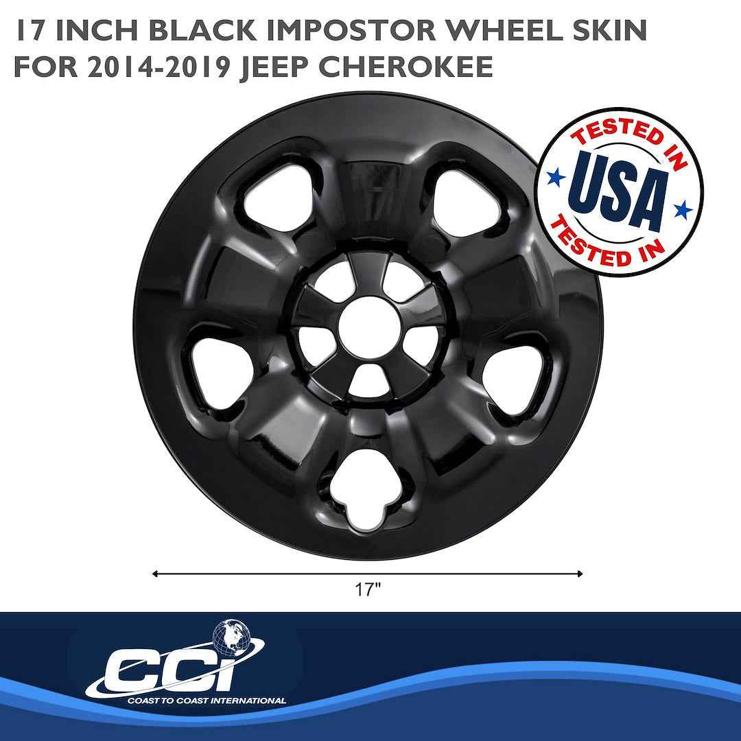 Coast To Coast IMP91BLK 17-Inch Black Cherokee Wheel Skins