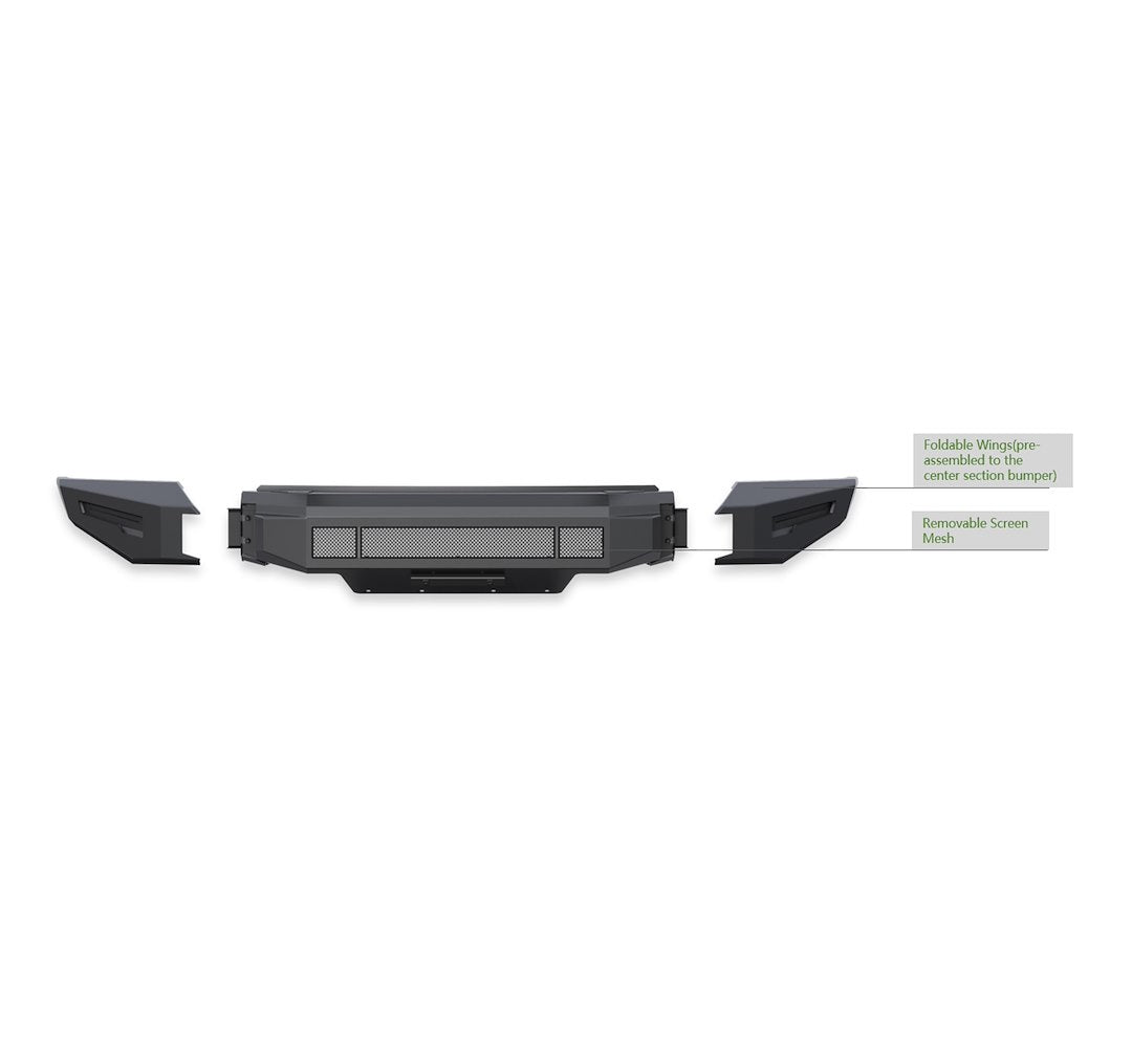 Modular Bumper Steel Black Horse Offroad Armour II AFB-TA21-BU - image 9
