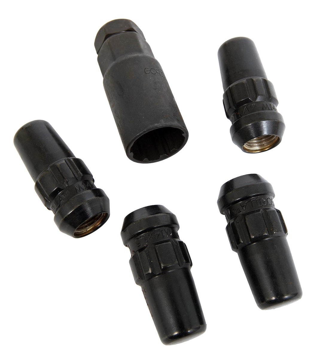 Gorilla 76641NBC Black Duplex Acorn Wheel Lock