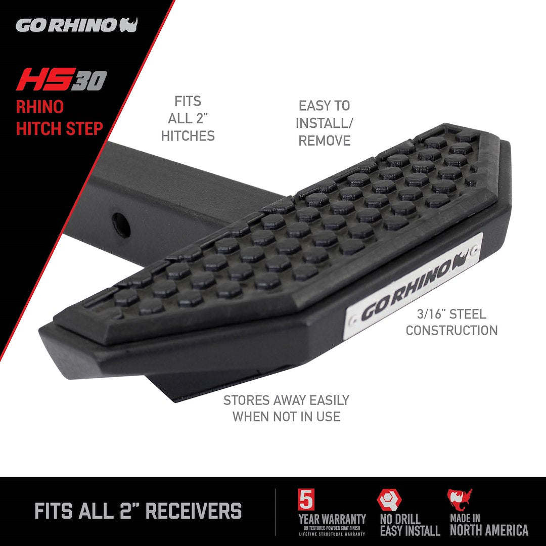 Go Rhino HS3012T HS-30 Steel 2-Inch Receiver Step