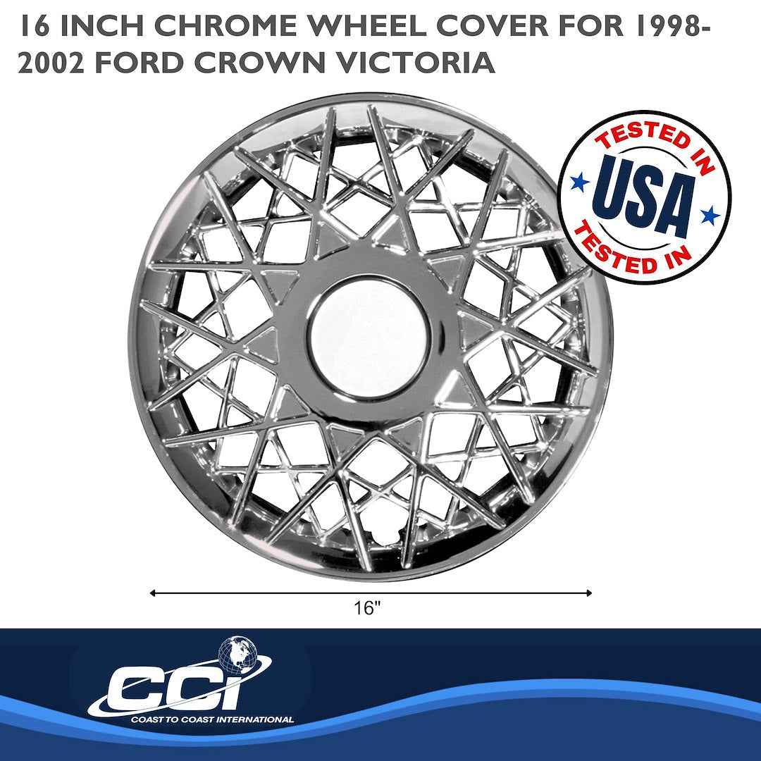Coast To Coast 15016CN Crown Victoria Chrome Wheel Covers - image 2