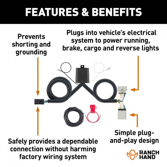 Ranch Hand RHE-10009 Legend Headache Rack Wiring Harness