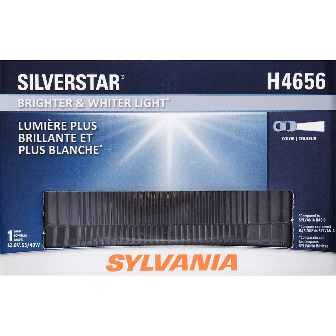 Sylvania Silverstar H4656ST.BX White Halogen Headlight Bulb