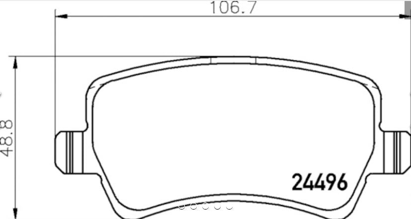 Hella Pagid 355025401 Low-Metallic Disc Brake Pad Set