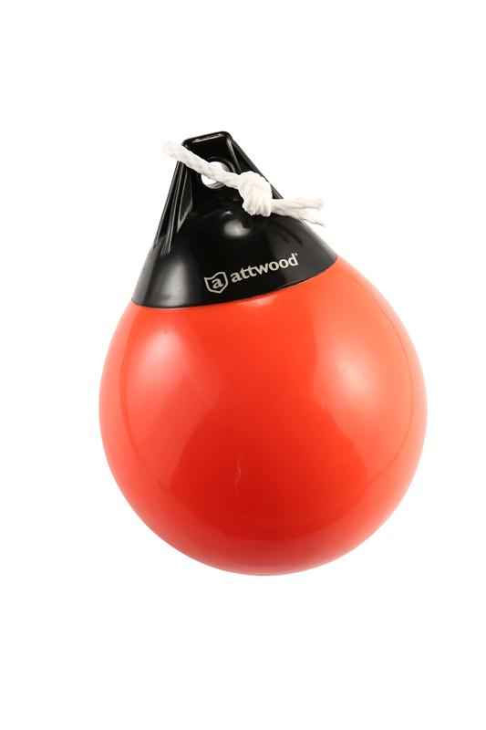 Attwood Marine 9350-4 Mooring Buoy - 9 in, Black/Red