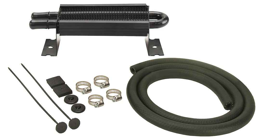 Derale 13210 Two-Row Power Steering Cooler with Hose Barbs - image 1