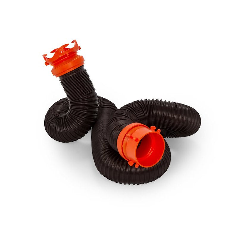 Camco 39764 RhinoFLEX 10' RV Sewer Hose with Swivel Fittings & Locking Rings