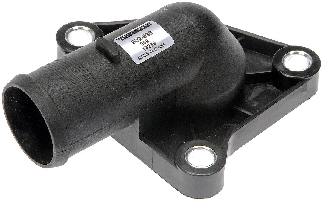 Dorman 902936 Matte Black Thermostat Water Outlet, No Gasket - image 1