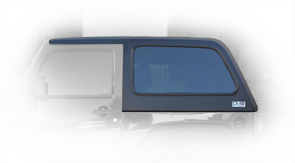 DV8 Offroad HT07FB22 Black Fiberglass Fastback Hard Top