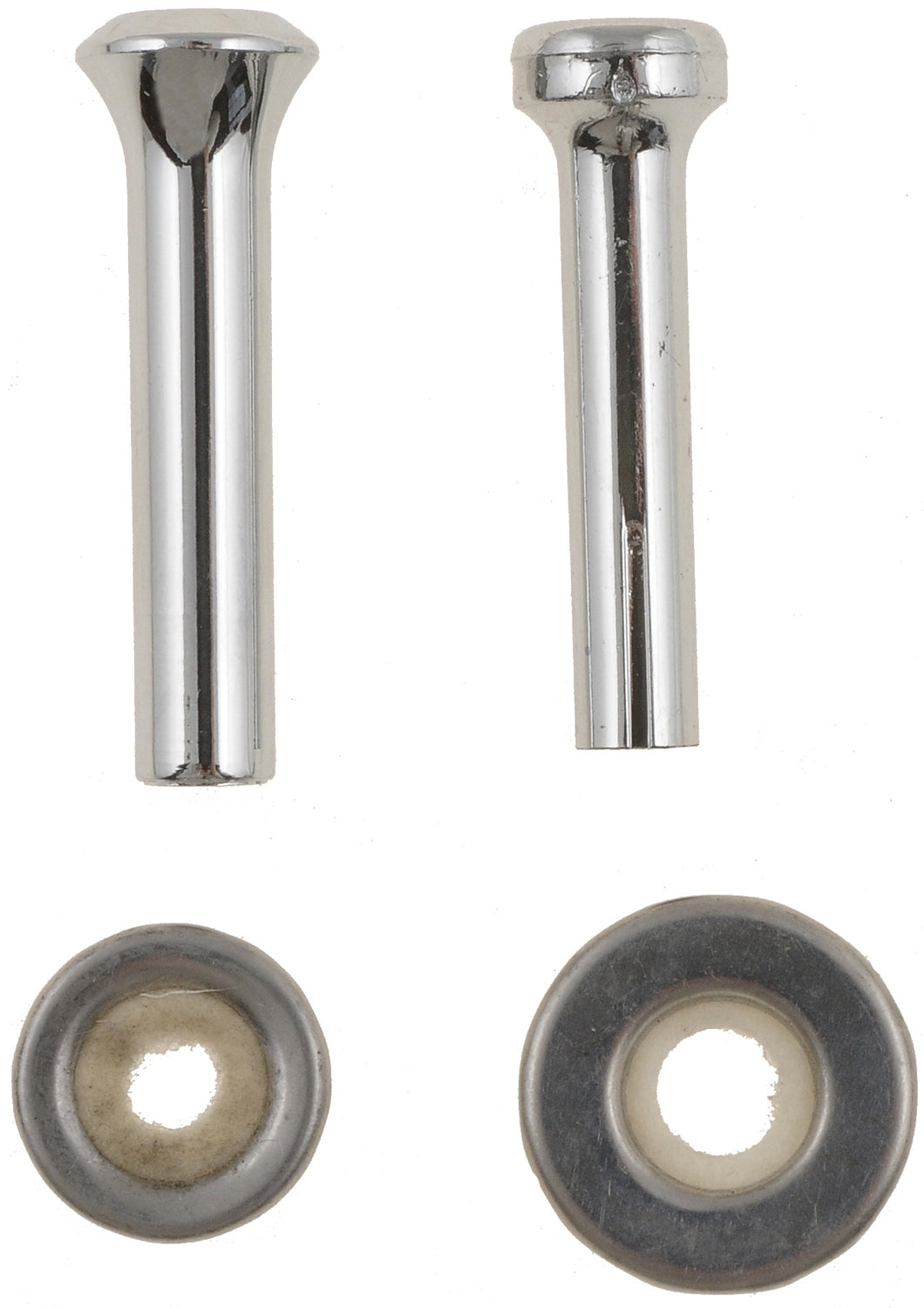 Dorman HELP! 75398 Chrome Piston Door Lock Knobs, Pair - image 1