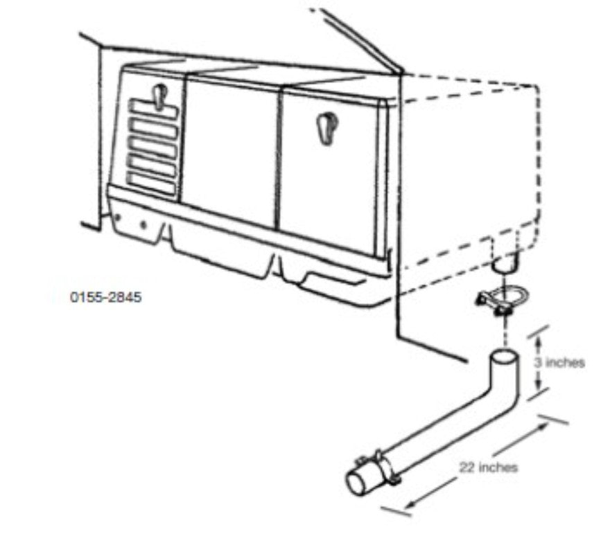 Cummins Power Generation 155-2845 Generator Exhaust Pipe - image 2