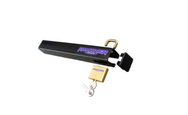 Panther 758000 Black Steel Clamp-Style Outboard Lock - image 1