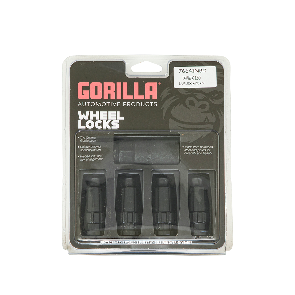 Gorilla 76641NBC Black Duplex Acorn Wheel Lock