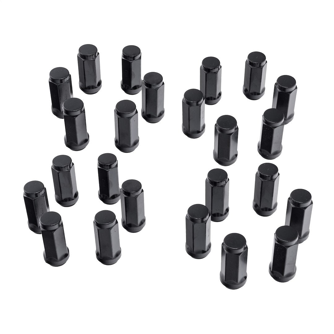Rugged Ridge 16715.32 Black M14x1.5 Acorn Lug Nuts, Pack of 24